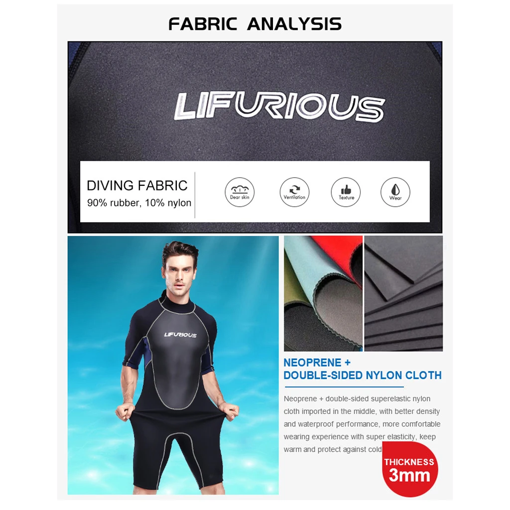 Для мужчин набор одежды из 3 мм летний Гидрокостюм взрослых полный костюмы для