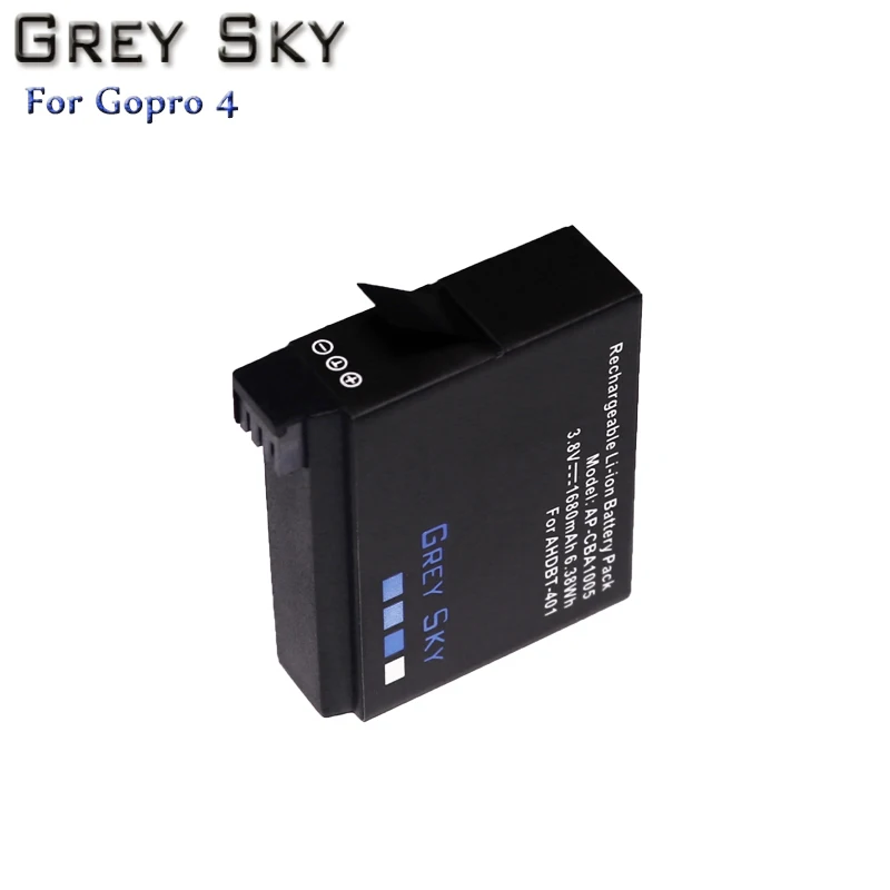 Для GoPro Hero4 Hero 4 батарея+ ЖК двойное зарядное устройство для go pro AHDBT-401 HERO4 черный серебряный Аксессуары для экшн-камеры