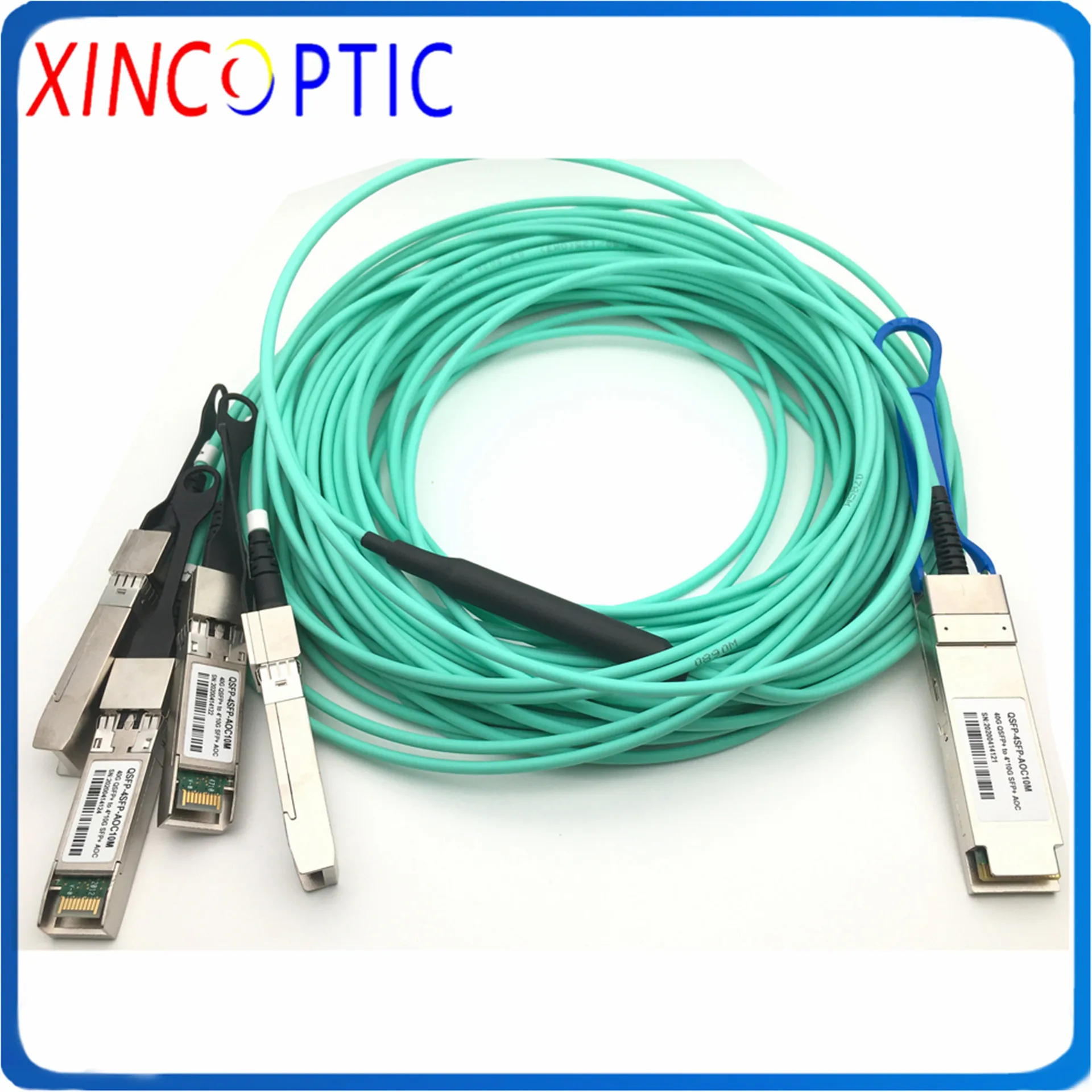 Центр обработки данных QSFP + 40G до 4xSFP 10G прорыв активный оптический кабель AOC 4*10G