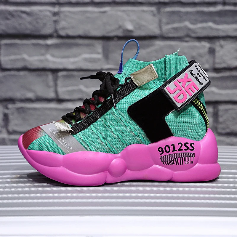 Женские массивные кроссовки на платформе повседневные толстой