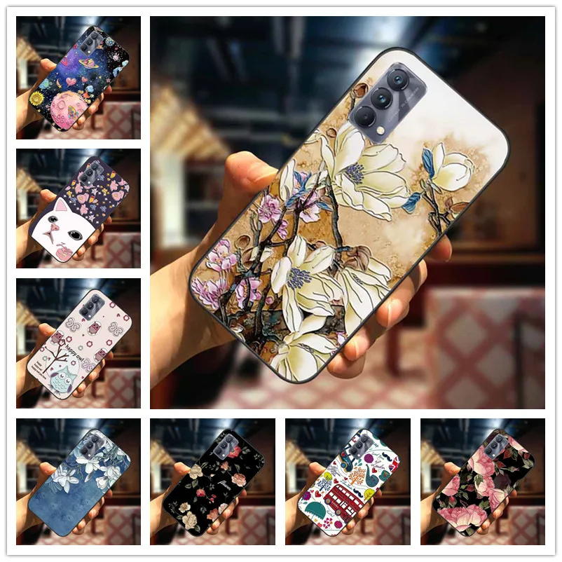 

For Realme GT Master Case 3D Blossom Emboss Silicone Phone Cover For Realme GT Explorer Master 5G Cases Relief Soft Fundas Bag