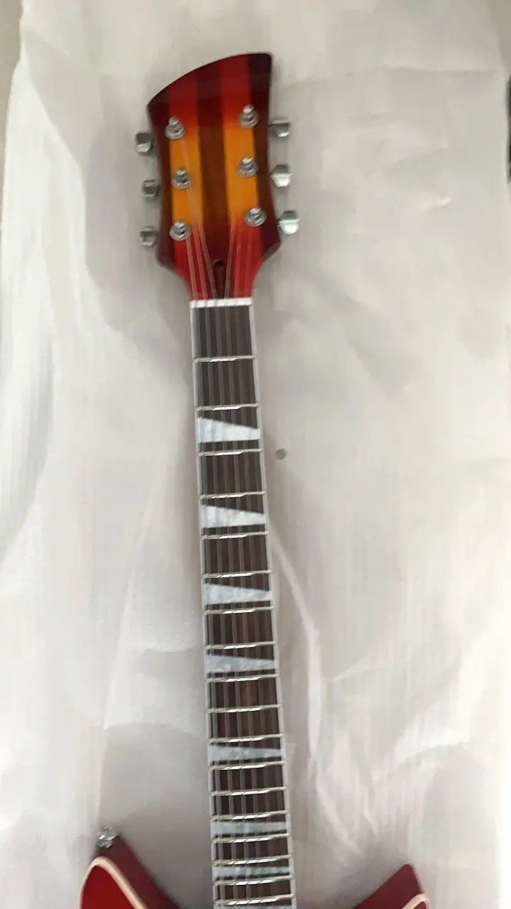 Новое поступление электрическая гитара модель Рик 325 F отверстие 330 цельный