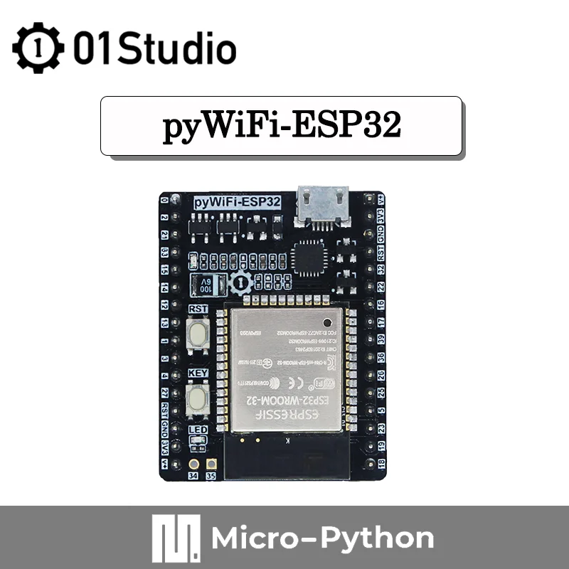 01Studio pyWiFi ESP32 разработка демо Встроенная плата совместимая с MicroPython WiFi IOT pyBoard