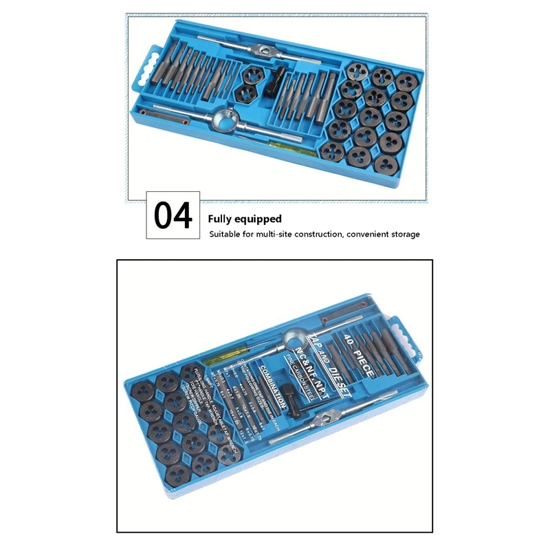 

HOT-40Pcs Mold Kit Metric-Home Improvement Tool Kit for Creating and Repairing Threads Hand Tool Kit for Craftsman Mechanics