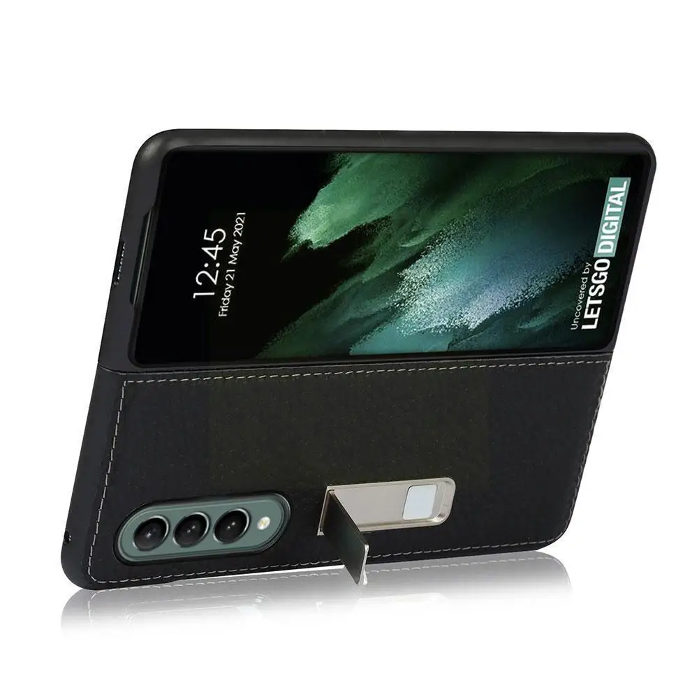 

2022 для Z Fold3 Z Flod 2 5g кожаный чехол с подставкой L4z5