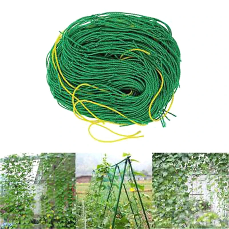 

Garden Green Nylon Trellis Netting Support Climbing Bean Plant Nets Grow Fence