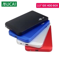 2 5 inch hdd case ide to usb2 0 adapter box hard drive enclosure 2 5 integrated drive electronics for windows 7810 mac os