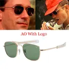 2021 новый AO модные солнцезащитные очки-авиаторы, мужские Брендовая дизайнерская обувь американский военный оптические солнцезащитные очки для мужчин UV400 Oculos de sol masculino