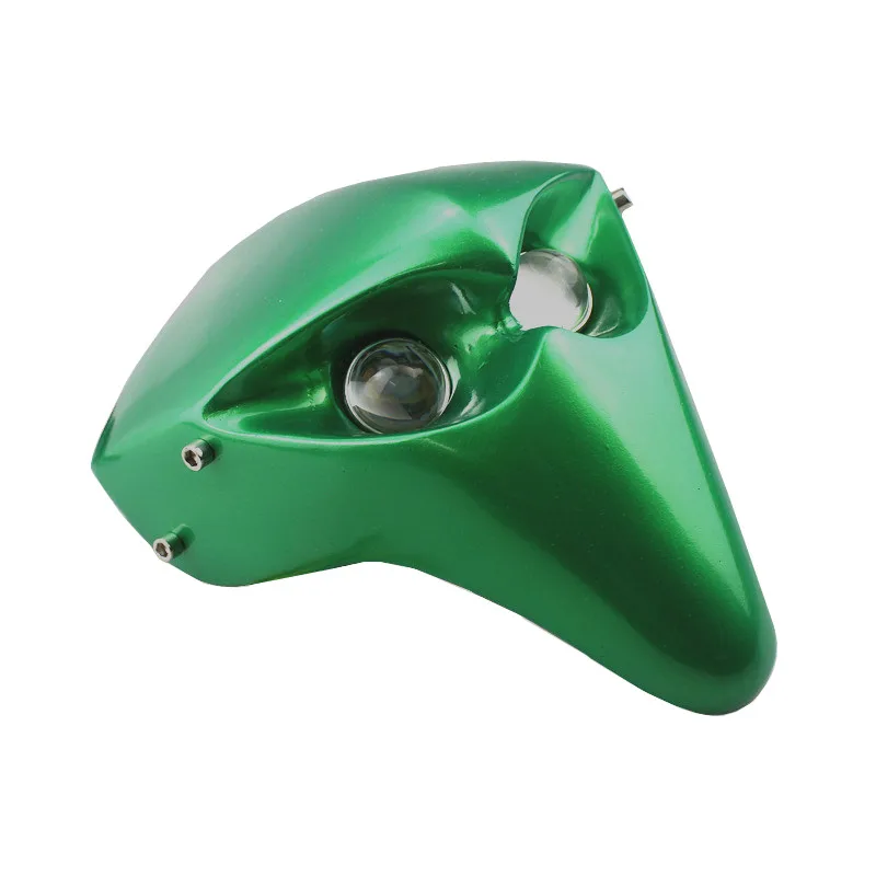 Мотоцикл 12v Зеленый налобный фонарь светодиодный обтекатель головной светильник