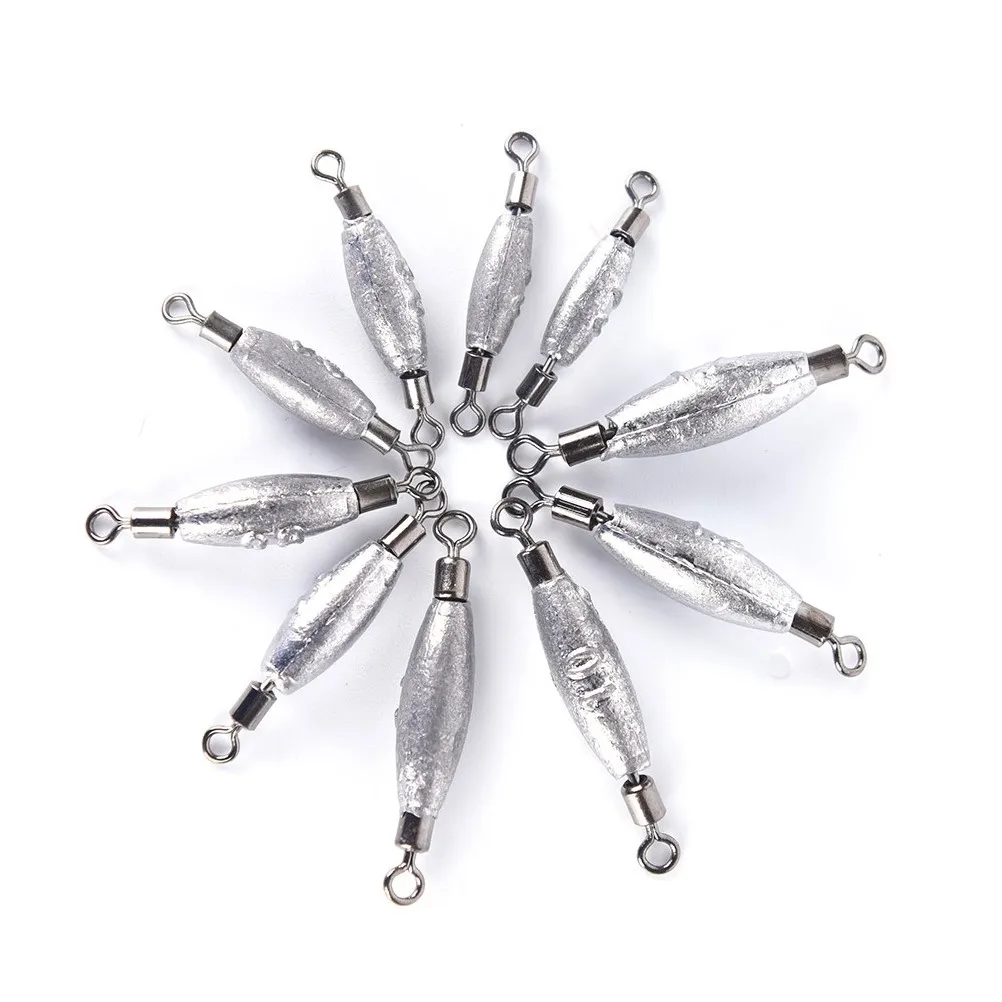 10 шт./лот медные грузила рыболовные Вертлюги свинцовые каменистые противовес