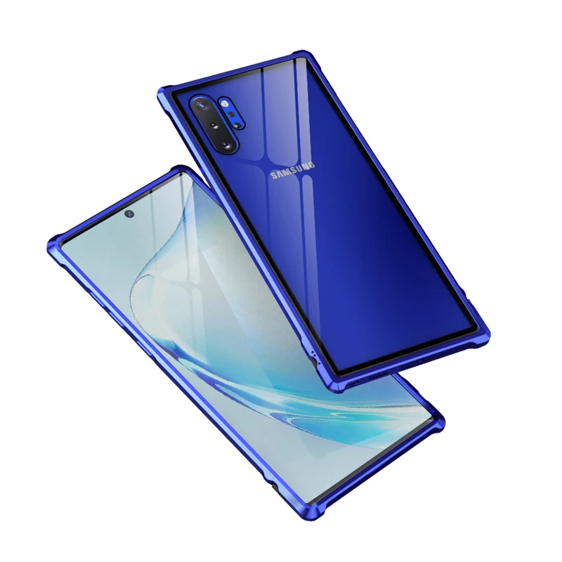 2019 чехол для телефона samsung Galaxy Note 10 Plus защелкивающаяся Кнопка Пряжка алюминиевая