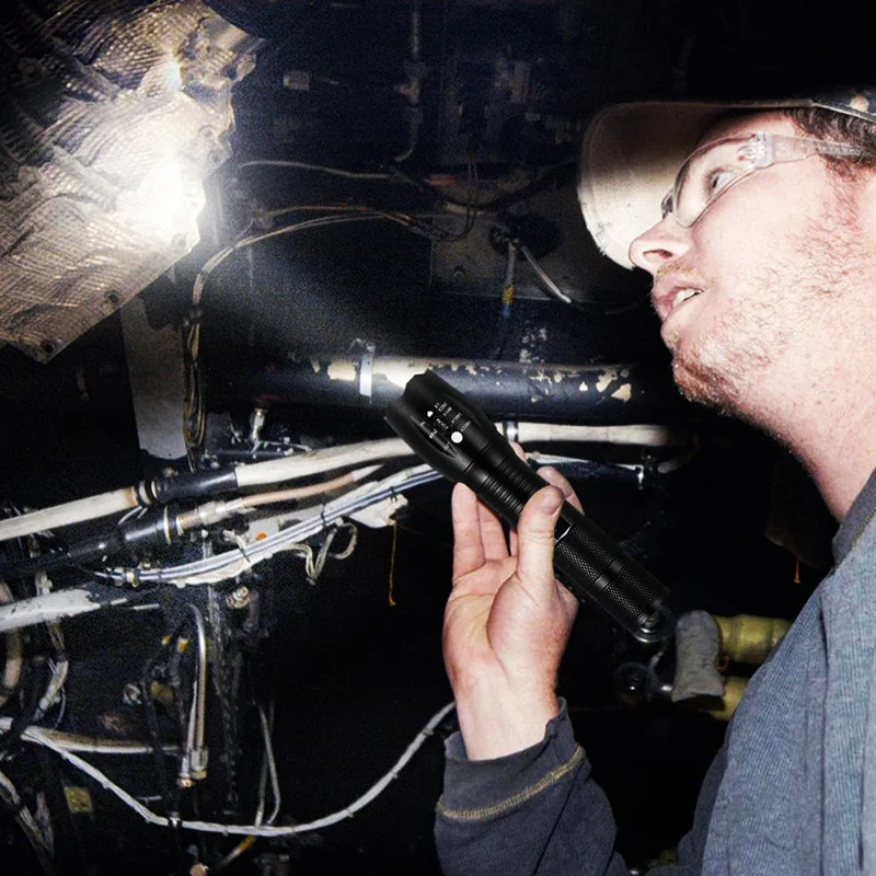 Мощный водонепроницаемый светодиодный фонарик портативный фонарь для кемпинга