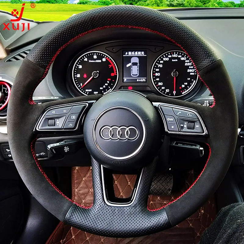 

Кожаный чехол на руль для Audi A4L Q7 Q5l A6L A3 Q3 A5 Q2l A7