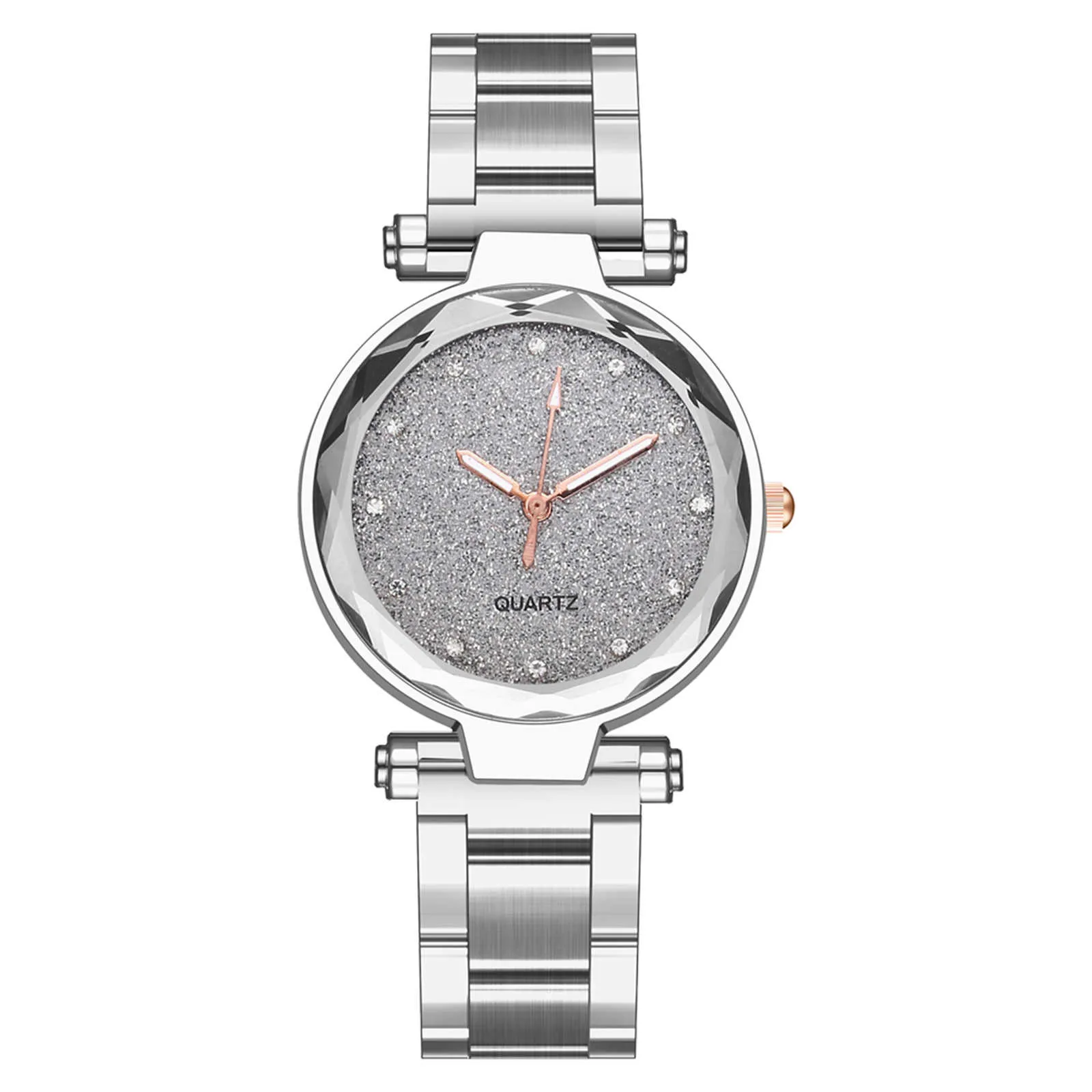

Luxury Starry Sky Rhinestone Quartz Women Watches Hot Brand Waterproof Stainless Steel Dial Casual Bracelet Watch Vintage Gift