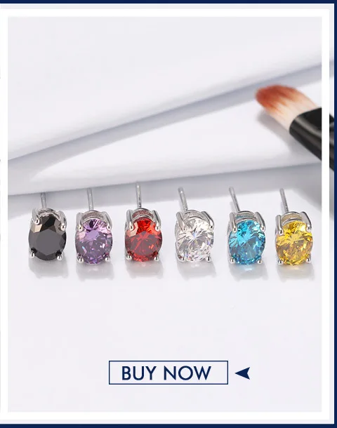 ORSA JEWELS настоящие 925 маленькие серьги-гвоздики для женщин, розовые, черные, прозрачные, фиолетовые, AAA ослепительные женские Серьги Brincos, ювелирные изделия для девушек SE119