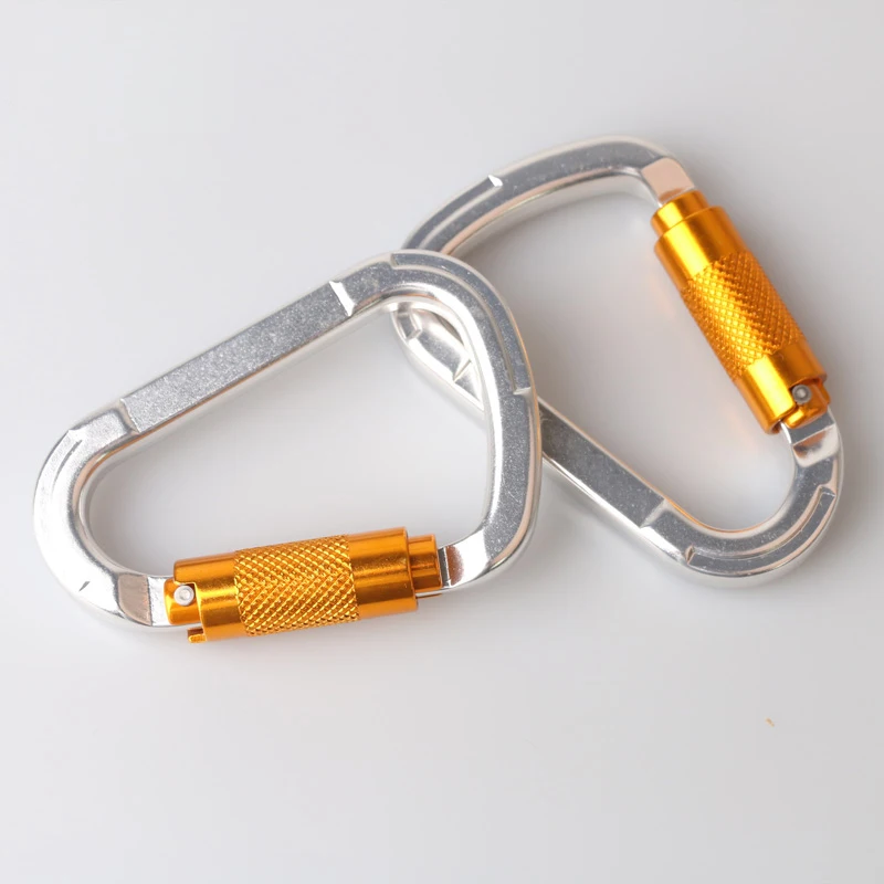Алюминиевый карабин для воздушной йоги гамак 25KN d тип фурнитура экспресс