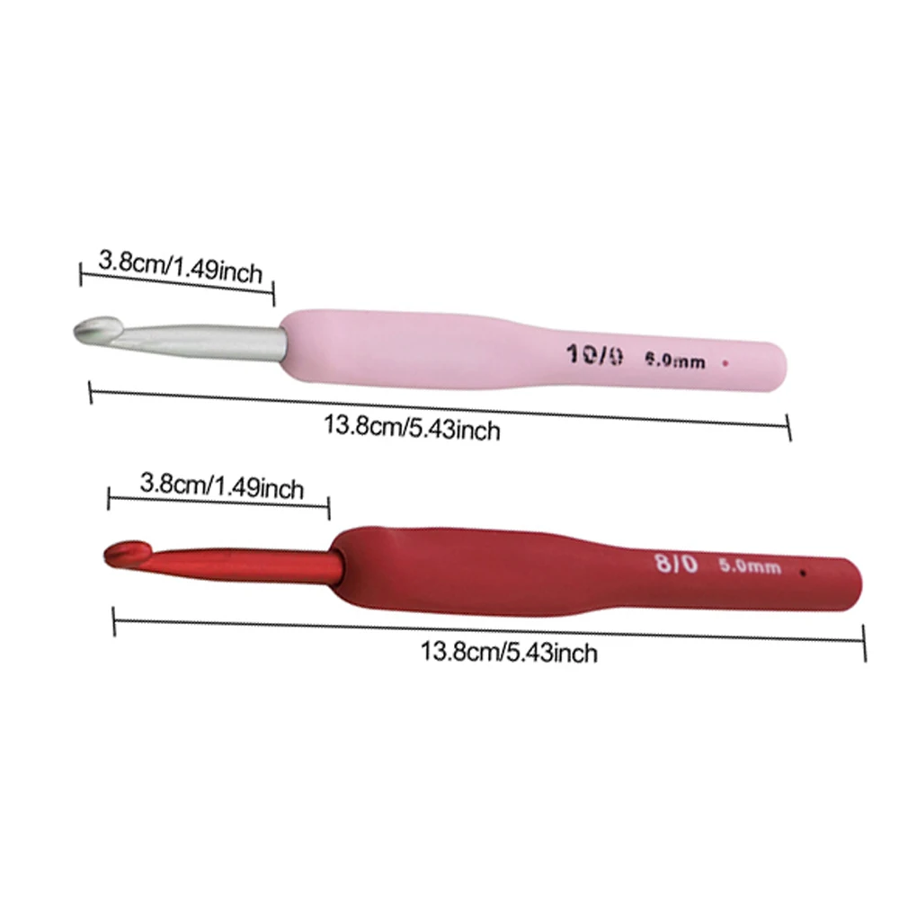 

Alumina Crochet Hooks Set Knitting Needles Set Knitting Crochet Hook 9 size 2.0mm-6.0mm Sweater Weaving Sewing Tools kit
