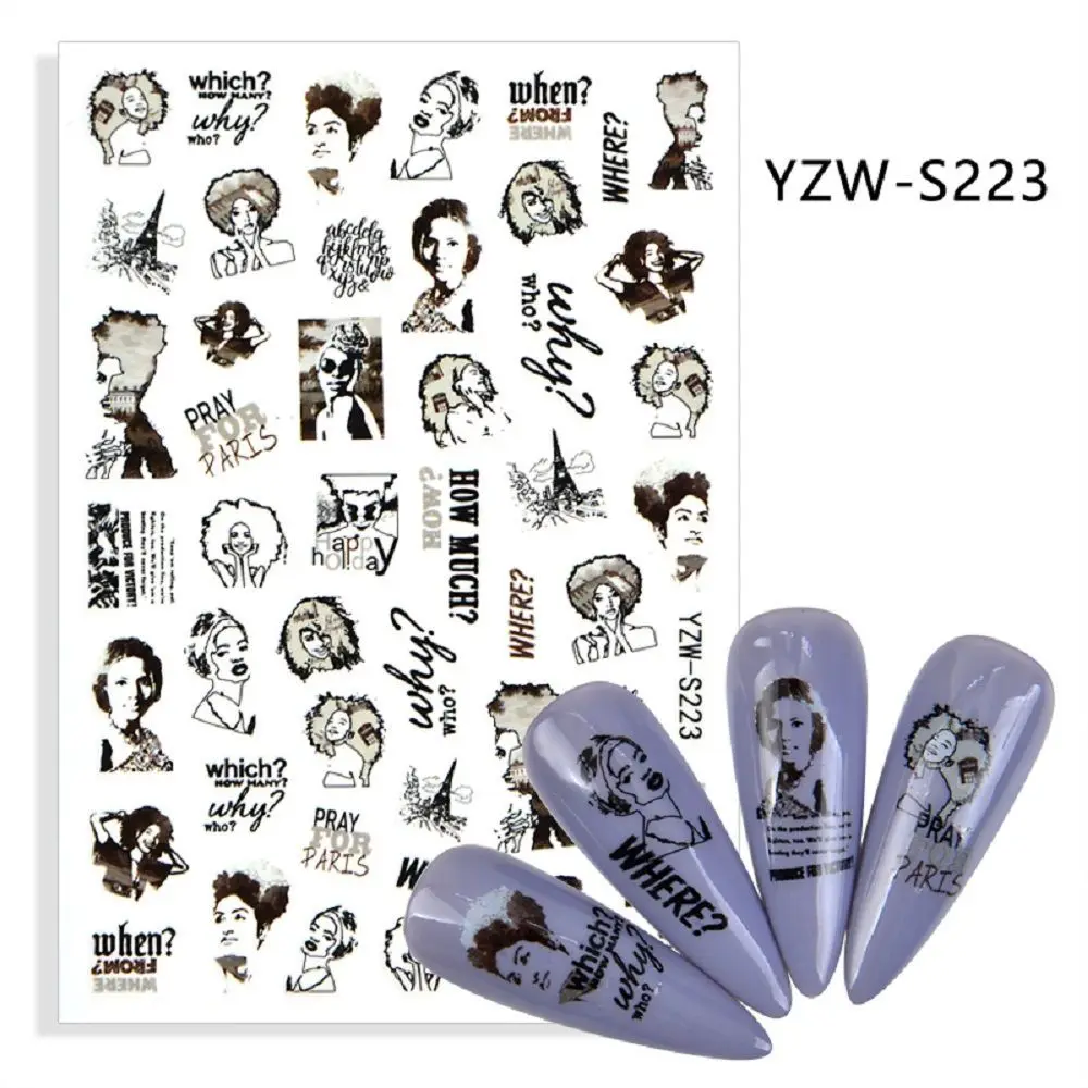 2021 летние наклейки с фруктами оранжевыми искусственными рисунками для ногтей