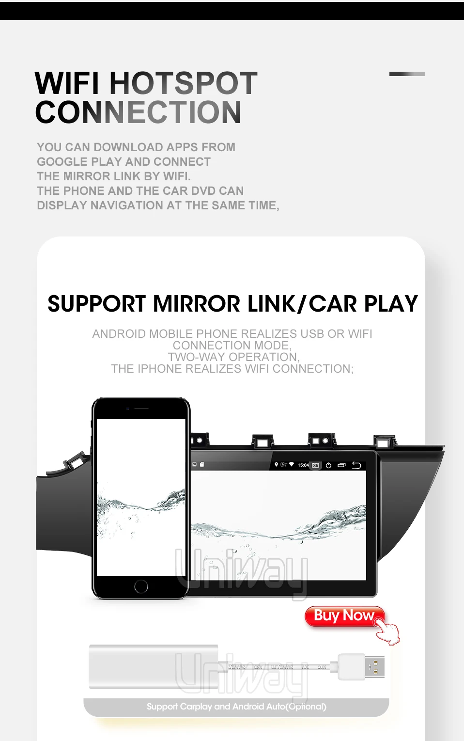 Uniway A17K21071 2G+ 3 2G DSP android 9,0 автомобильный dvd для kia k2 rio мультимедийный автомобильный Радио gps навигация стерео плеер