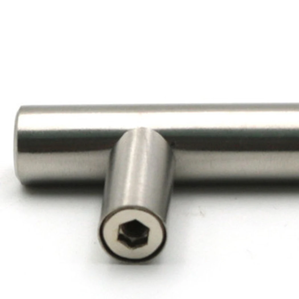 

Stainless Steel T-type Drawer Cabinet Wardrobe Door Pull Handle Kitchen Cupboard Furniture Hardware Cabinet Pulls Drawer Knobs