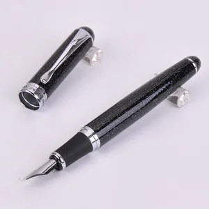 Ручка перьевая Jinhao 750, розовое золотосереброчерный, 11 цветов на выбор, изогнутое перо каллиграфия, школьные принадлежности