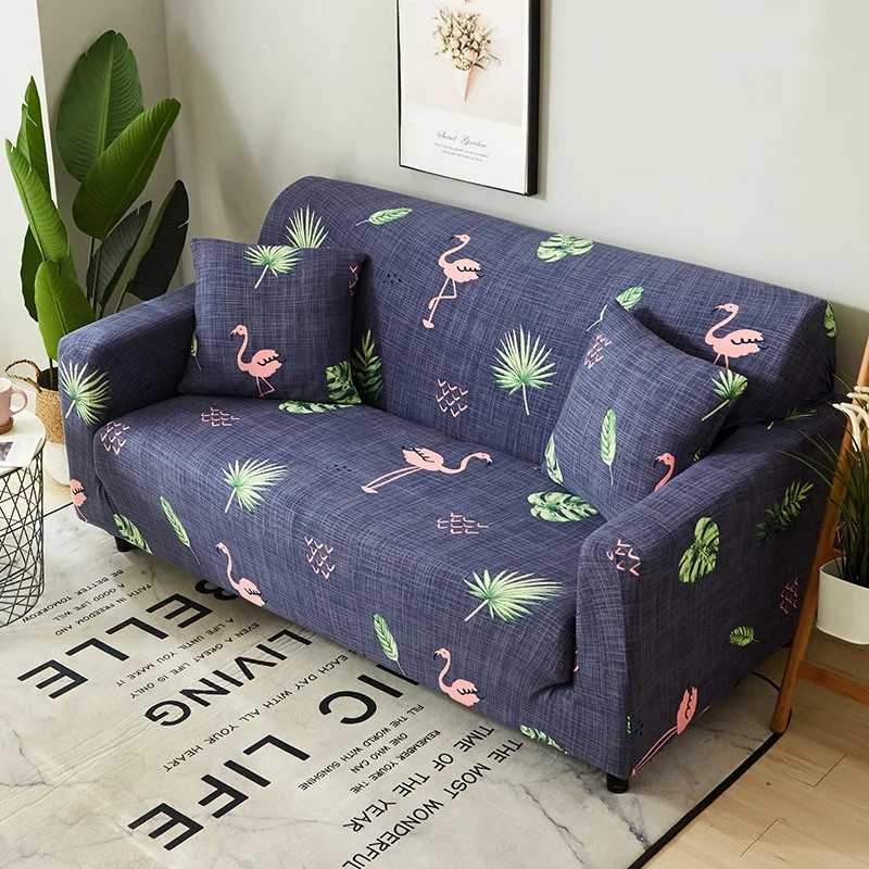 

Чехол для дивана с изображением фламинго, современный минималистичный чехол для дивана, подушки, полное покрытие, плотный чехол для дивана с принтом