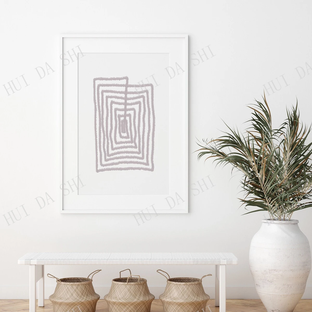 Абстрактное настенное украшение с принтом нейтральное земли современный декор в