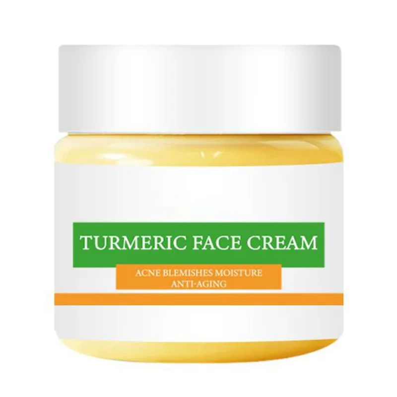 

50g Turmeric Face Cream Whitening Skin Care Cream Moisturizing Brightens Smooth Fades Dark Spots New Arrival