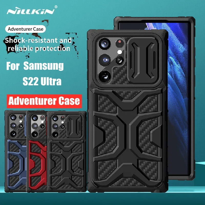 

Nillkin Adventurer Camera Len Cover For Samsung Galaxy S22 Ultra Slide Camera Privacy Protector Cover Case