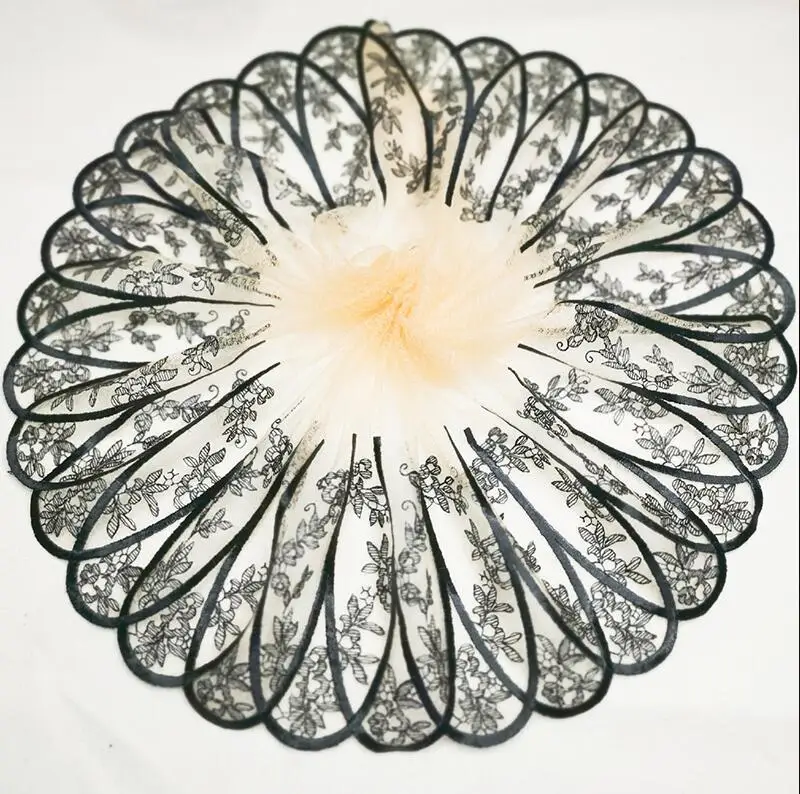 1 м/лот Ширина 24 см высокое качество новинка 2019 кружевная ткань с вышивкой