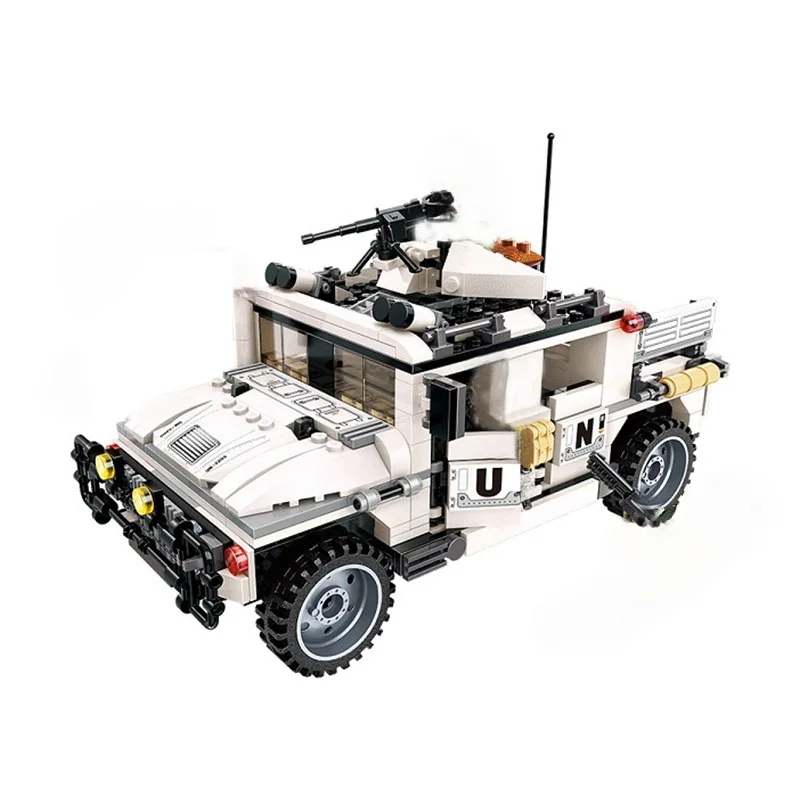 

3205 452pcs Education Building blocks tank Stacking Armored Hummer Vehicle Moto Weapon Brick Toys for children Christmas Gifts