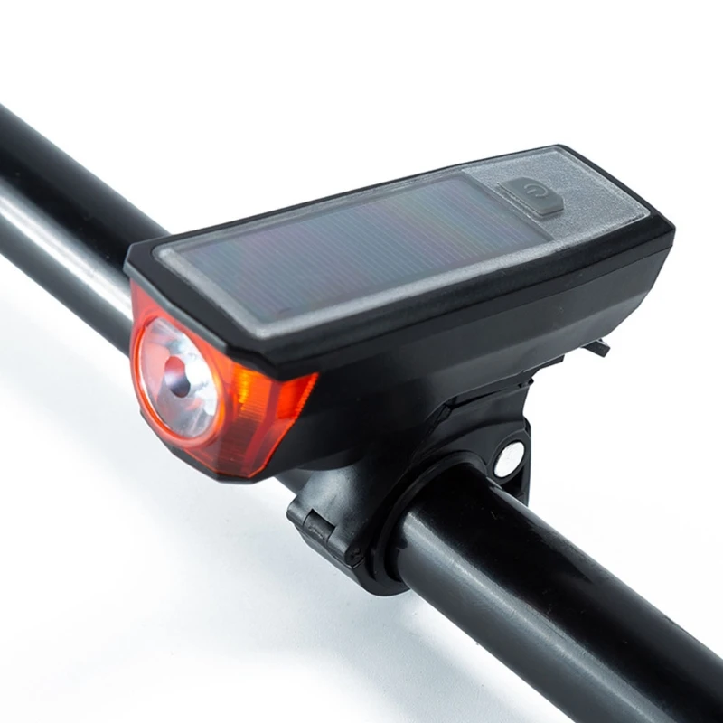 Звуковой сигнал на солнечных батареях USB Перезаряжаемые 4 режима велосипедный