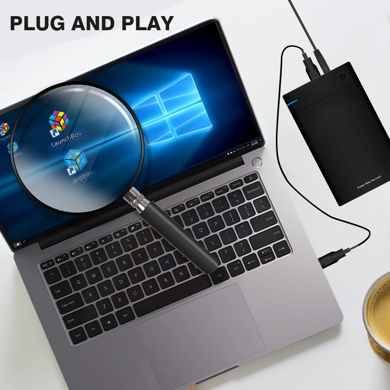 Launchbox Portable Game Hard Drive Built-in 45000+ Classic Retro Games Suitable For PS3/PS2/SS/Wii/PS4//PSP/N64 Windows PC | Электроника