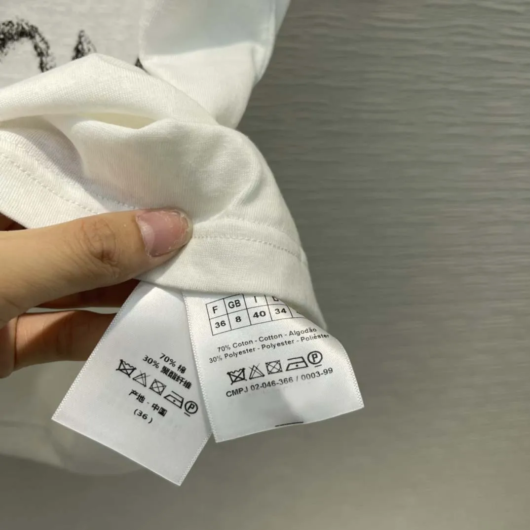 

Holiday Fashion White Tops for Women Summer 2021 New O-neck Short Sleeve Eye Print Tops High-end Brand Good Quality Cotton Tops