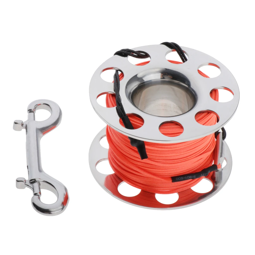 

Performance Nylon Dive Reel Finger Spool Attached with Double Ended Bolt Snap