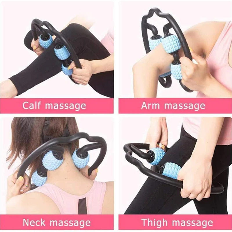 3d-ролик для йоги плавающий валик из пены ролик с триггером на 360 ° массажер рук ног