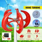 Фонарь генератора ветряных турбин вертикальный, 9000 Вт, 12 В, 24 В, 5 лопасти и двигатель, набор для домашних гибридов, электромагнитный уличный фонарь