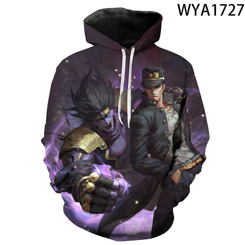 

Streetwear Jojo Bizarre Adventure Men Women Children Pullover Long Sleeve 3D Printed Sweatshirts Hoodies Boy Girl Kids Jacket
