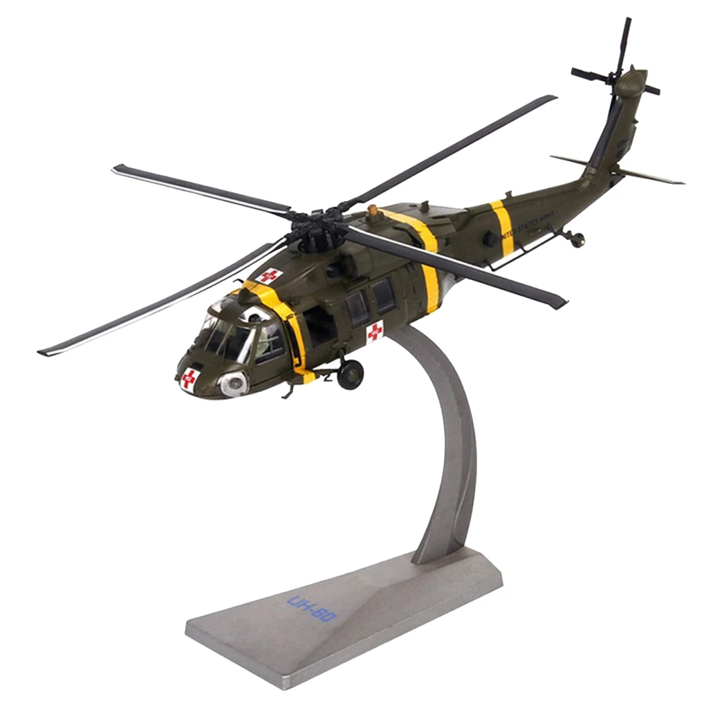 MagiDeal 1:72 Масштаб UH 60 вертолет Литой Сплав модель самолета|Наборы для сборки