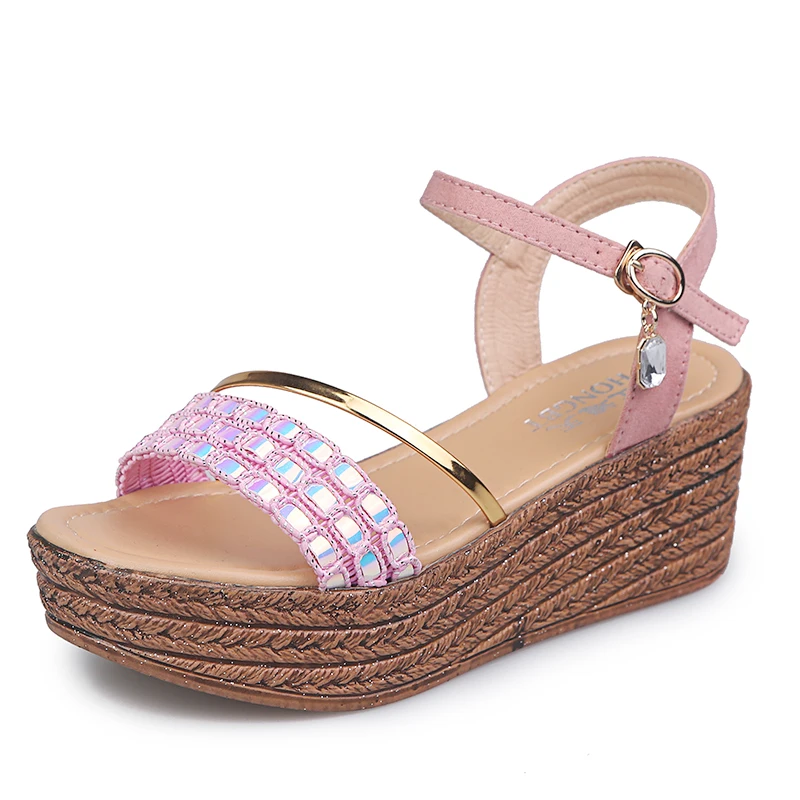 

2020 Women Sandals Summer Shoes Women Strap Sandal Platform Wedges Shoes Casual Woman Peep Toe Zapatos De Mujer Drop Shipping