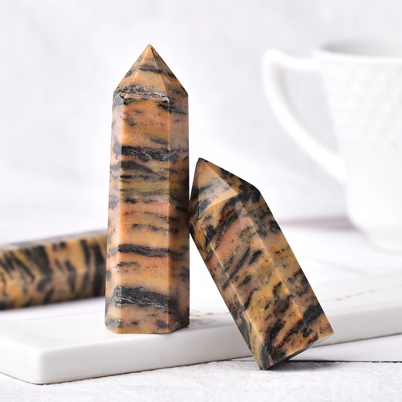 1 шт. натуральный кристалл желтый полосатый камень домашний декор кварцевый