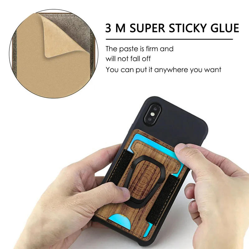Универсальный магнитный держатель для телефона задняя наклейка бумажник iPhone