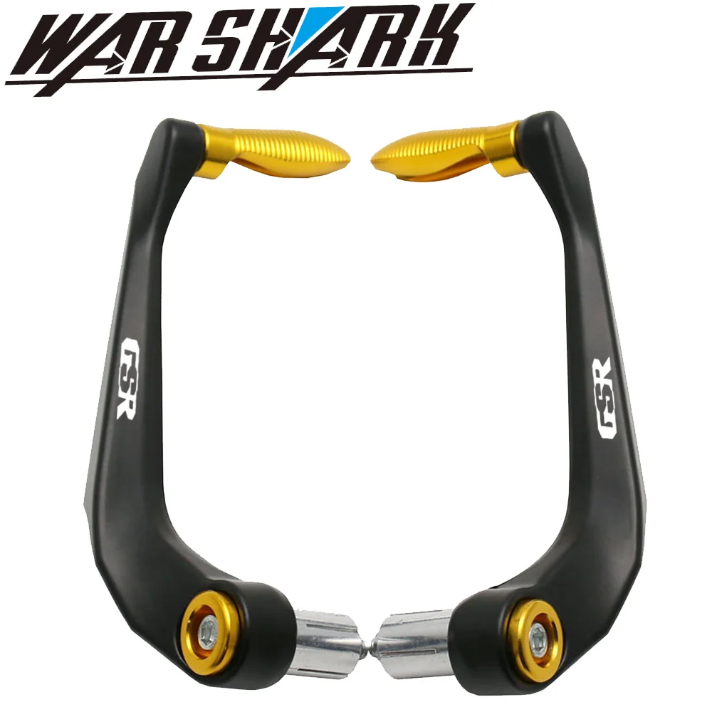 gold GSR logo Мотоциклетные универсальные рукоятки на руль защита тормозные рычаги сцепления защита для SUZUKI GSR 400 600 750 GSR400 GSR600 GSR750 - Цвет: gold GSR logo
