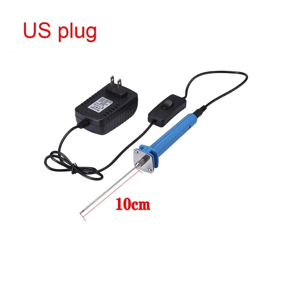 US plug 10cm 110 220 В 15 Вт профессиональный резак для пены Электрический нагрев ручка для KT пластины пенополистирола режущий долбежный Перфоратор DIY инструмент для резьбы - Цвет: US plug 10cm