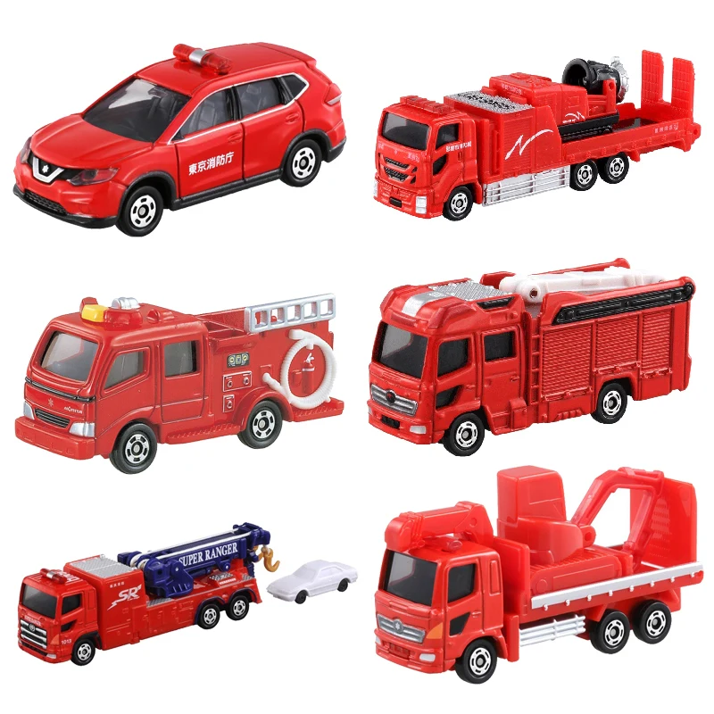 

Пожарная машина Takara Tomica, серия, лестница, грузовик Nissan X-trail, пожарная машина, модель автомобиля из сплава, игрушка, подарок для детей