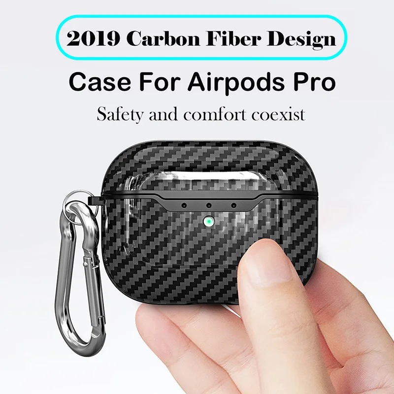 Чехол для наушников из углеродного волокна Airpods Pro чехол TWS Wireles airpods защитный Apple Air