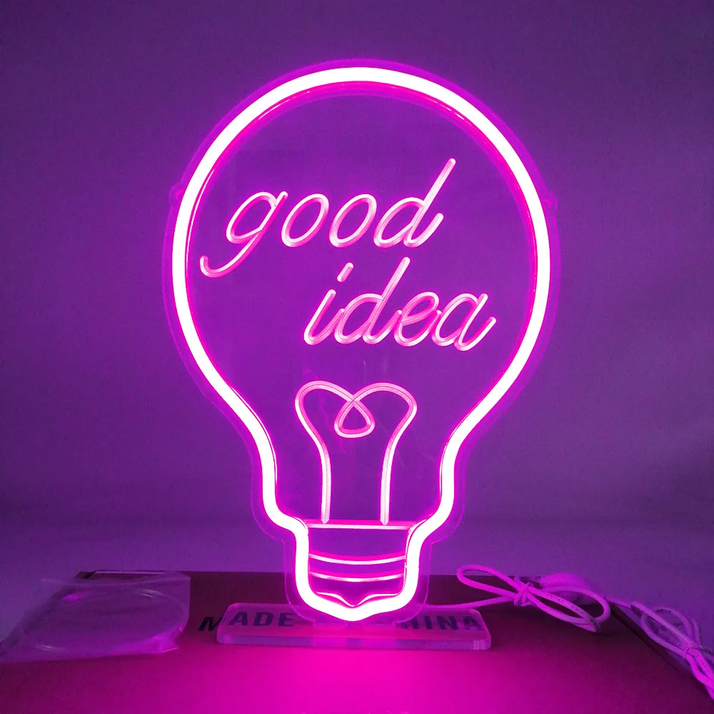 Светодиодная неоновая лампочка для вывески праздничное украшение на Рождество