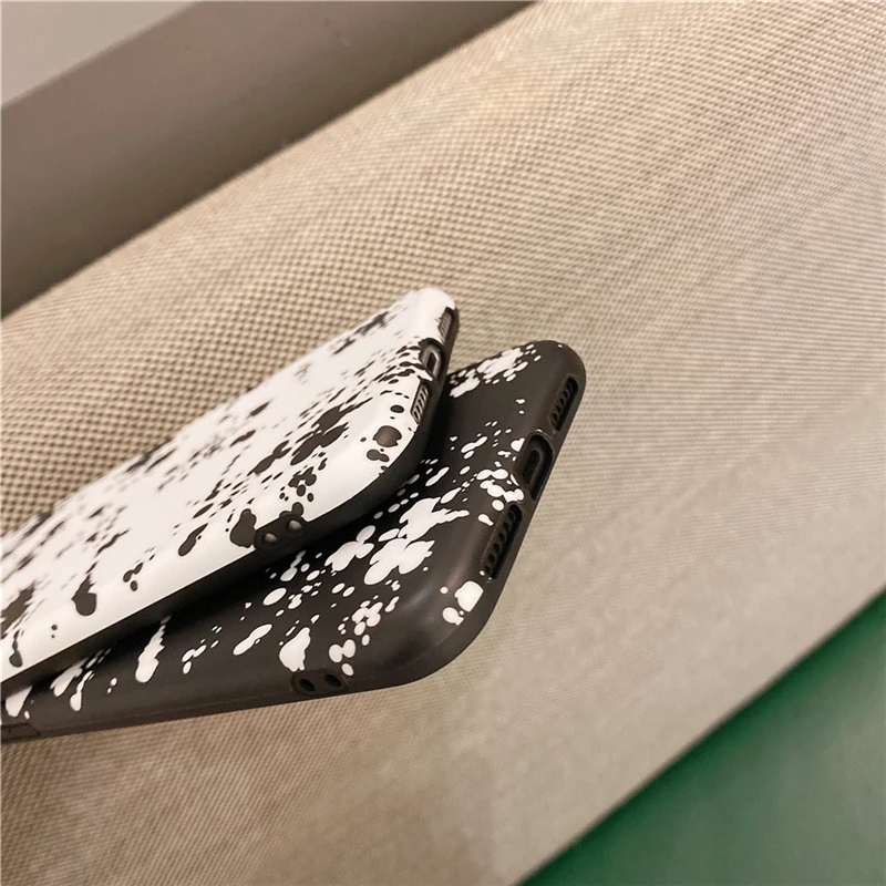 

Lovebay Ink Dots Soft IMD Phone Case For iPhone 12 Pro Max 11 Pro Max XS Max X XR 7 8 Plus SE 2020 Camera Protection Back Cover