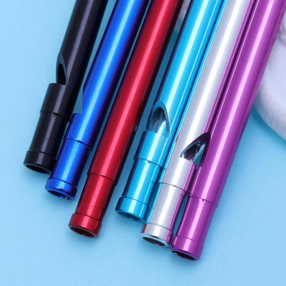 

6pcs Outdoor Survival Whistle Fashion Aluminium Alloy Whistle Referee Survival Whistle Outdoor Equipment EDC Tool(Mixed Colors)