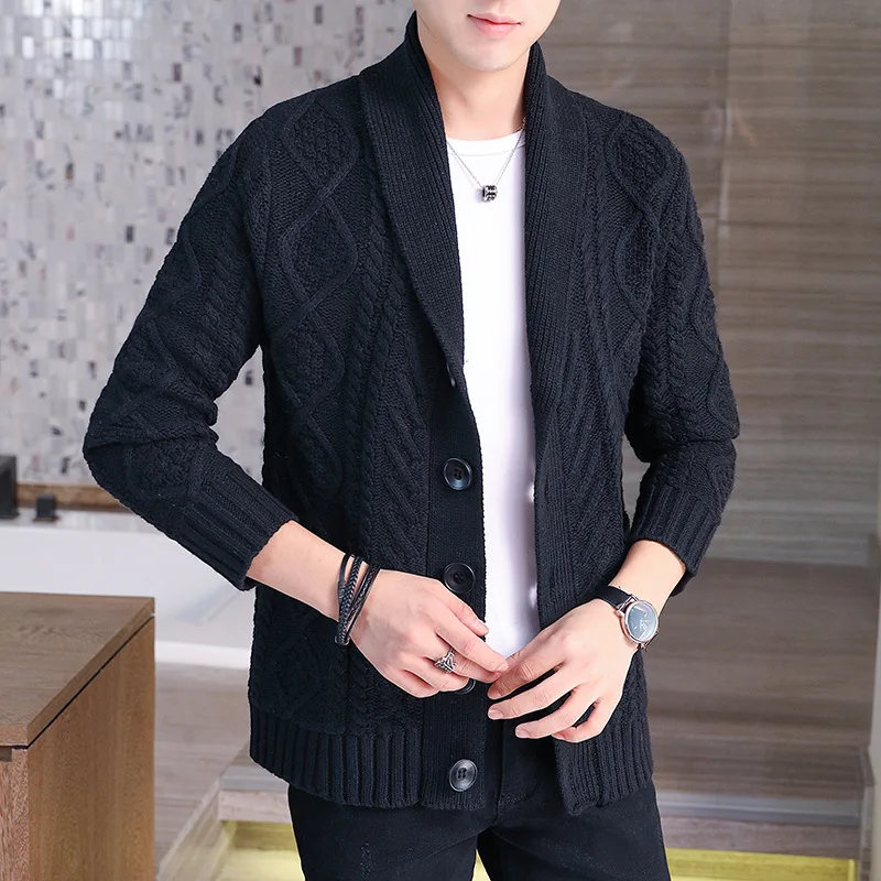 

2020 Autumn New Men's Knit Cardigan Sweater